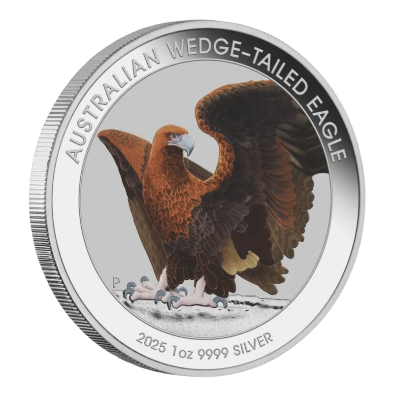 Australian Wedge – Tailed Eagle Silver Color Coin 1 Oz 2025 (In Card)