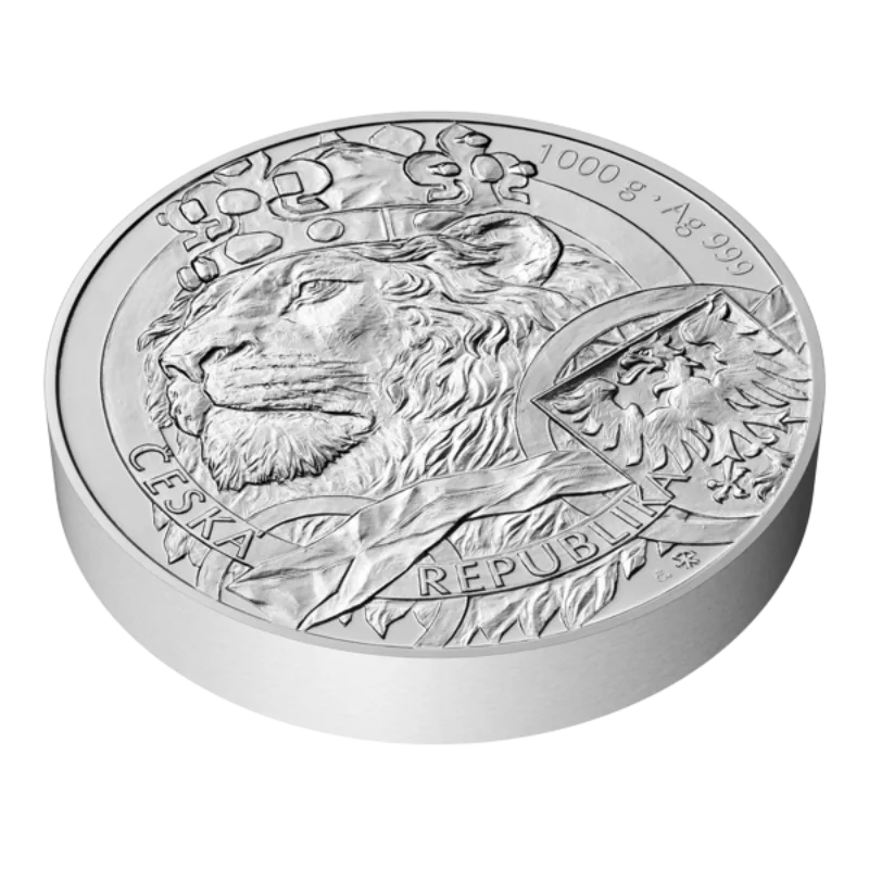 Czech Lion Silver Coin 1 Kilo BU 2025