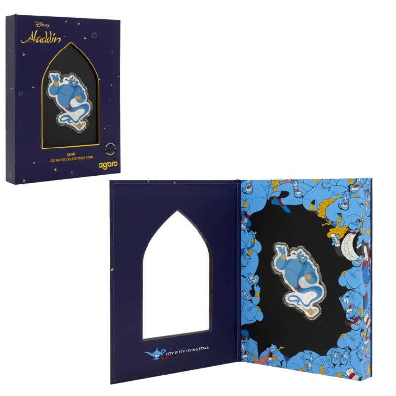 Disney - Aladdin Genie Silver Color Coin 1 Oz 2025