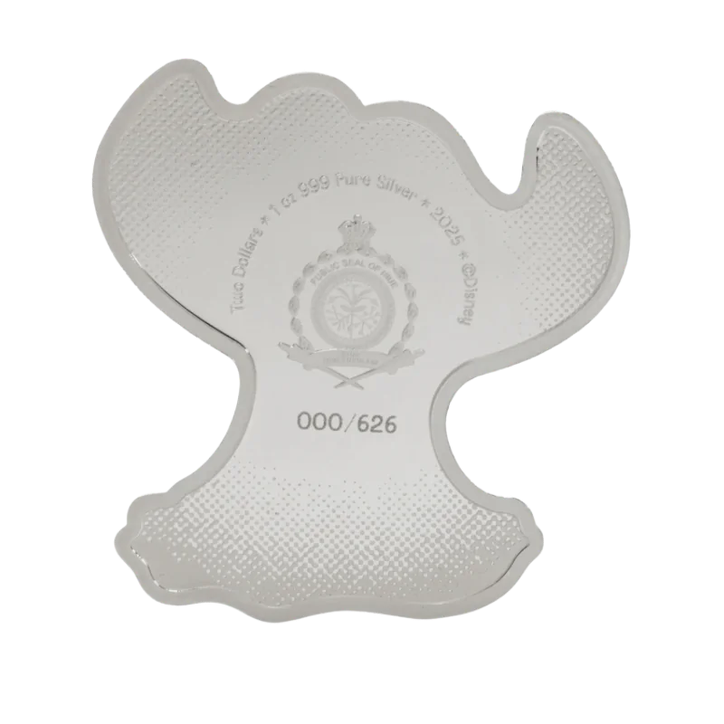 Disney - Stitch and Scrump - Ohana Silver Color Coin Proof 1 Oz 2025