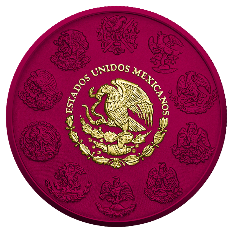 Libertad Space Metals Silver Pink Opal Coin 1 Oz 2024