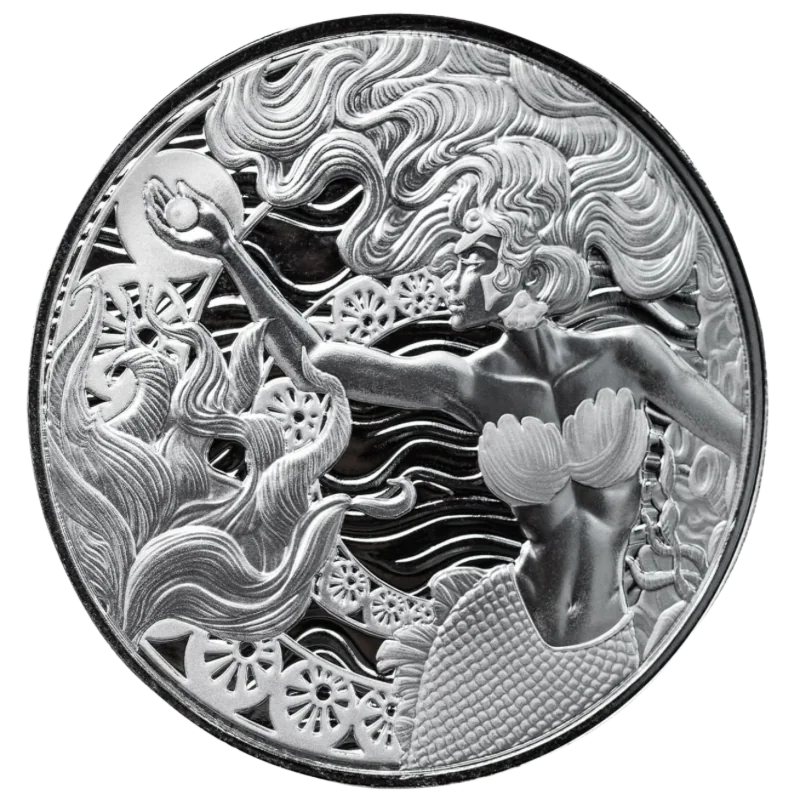 Mermaid & Pearl Silver Coin Proof-like 1 Oz 2025
