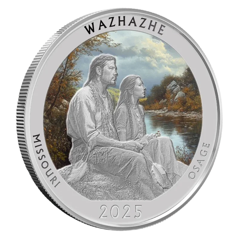 Native America The Beautiful – Missouri Silver Color Coin 1 Oz 2025