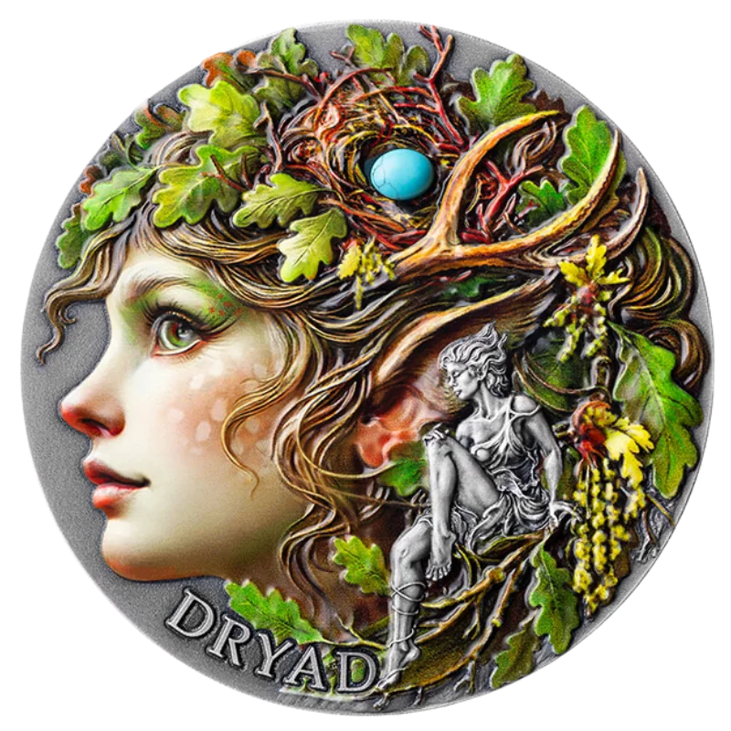 Nature Spirits - Dryad Silver Color Coin Antiqued 2 Oz 2026