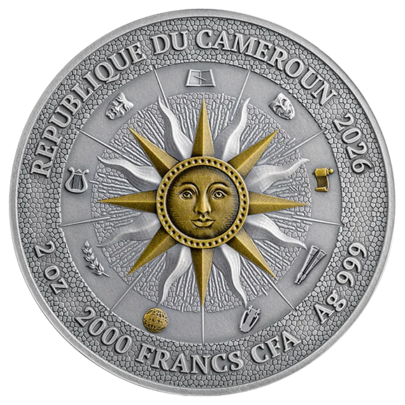 Nine Muses – Clio & Urania Silver Coin 2 Oz 2026