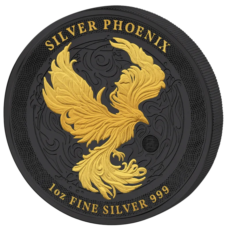 Phoenix Silver Gilded Ruthenium Coin 1 Oz 2025 (העתק)