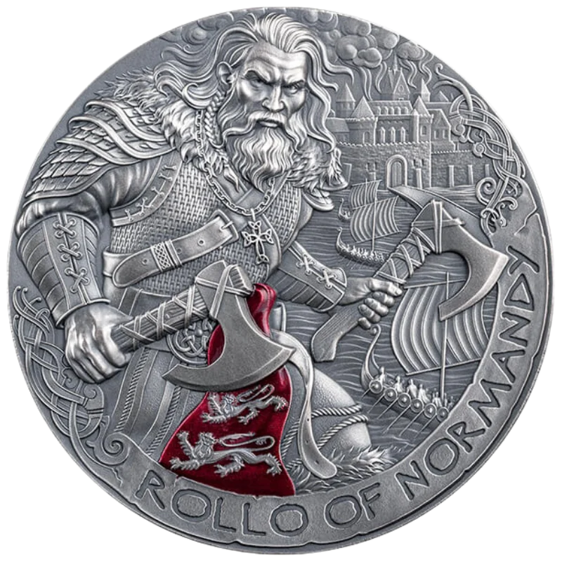 Way To Valhalla - Rollo of Normandy Silver Coin 2 Oz 2026