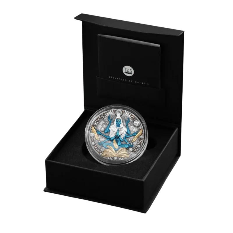 Cobellian Silver Gilded Color Coin Antiqued 2 Oz 2025