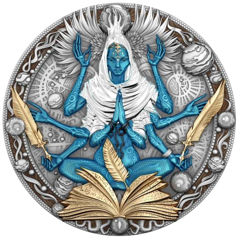 Cobellian Silver Gilded Color Coin Antiqued 2 Oz 2025