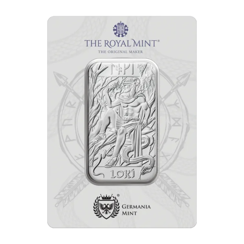 British Norse Gods Loki Silver Bar 10 Oz 2026