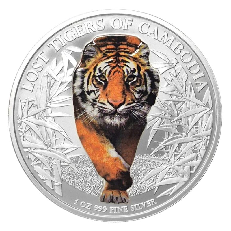 Lost Tigers Of Cambodia Silver Color Coin 1 Oz 2026