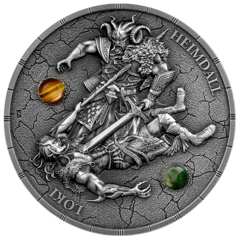Ragnarok - Loki & Heimdall Ultra High Relief Silver Coin 2 Oz 2025