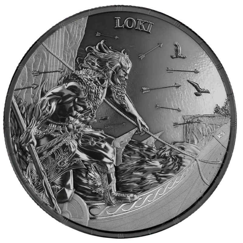 Ragnarok – Loki Black Silver Coin 1 Oz 2025