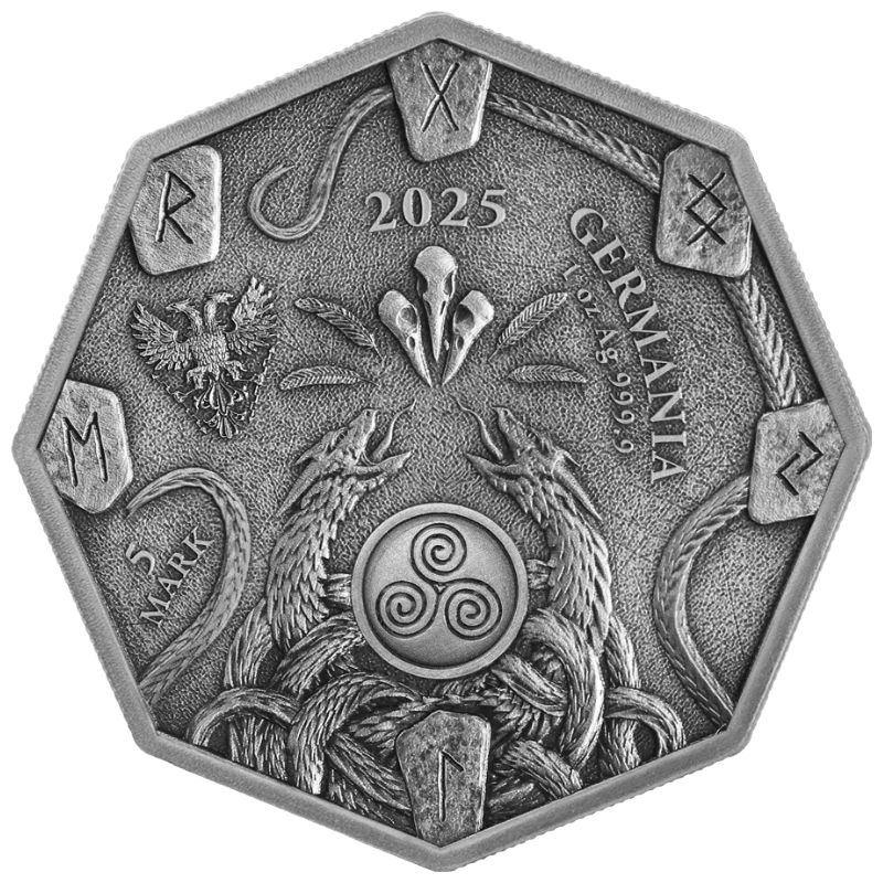 Witchcraft - Herbalist Ritual Silver Gilded Coin 1 Oz BU 2025