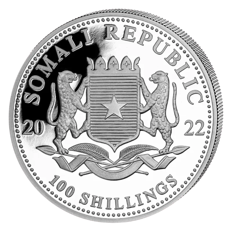 African Wildlife Leopard Silver Coin 1 Oz 2022