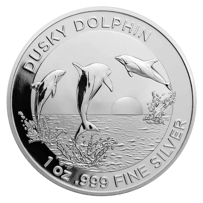 Australian Dolphin - Dusky Dolphin Silver Coin 1 Oz 2022