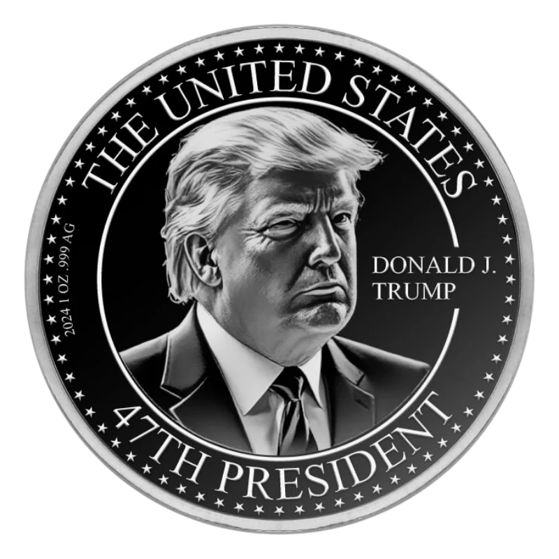 Donald J. Trump Elected The 47th US President Silver Coin 1 Oz 2024