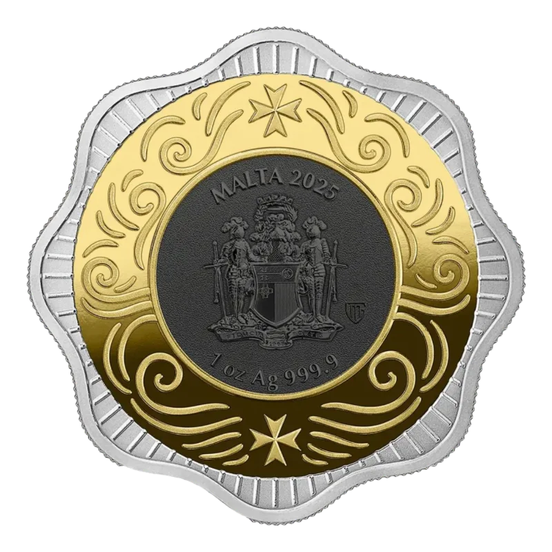 Malta Ox Silver Ruthenium Coin BU 1 Oz 2025