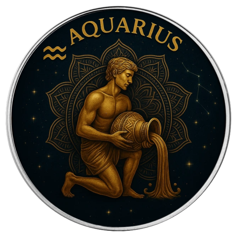 American Eagle Zodiac - Aquarius Silver Coin 1 Oz 2025