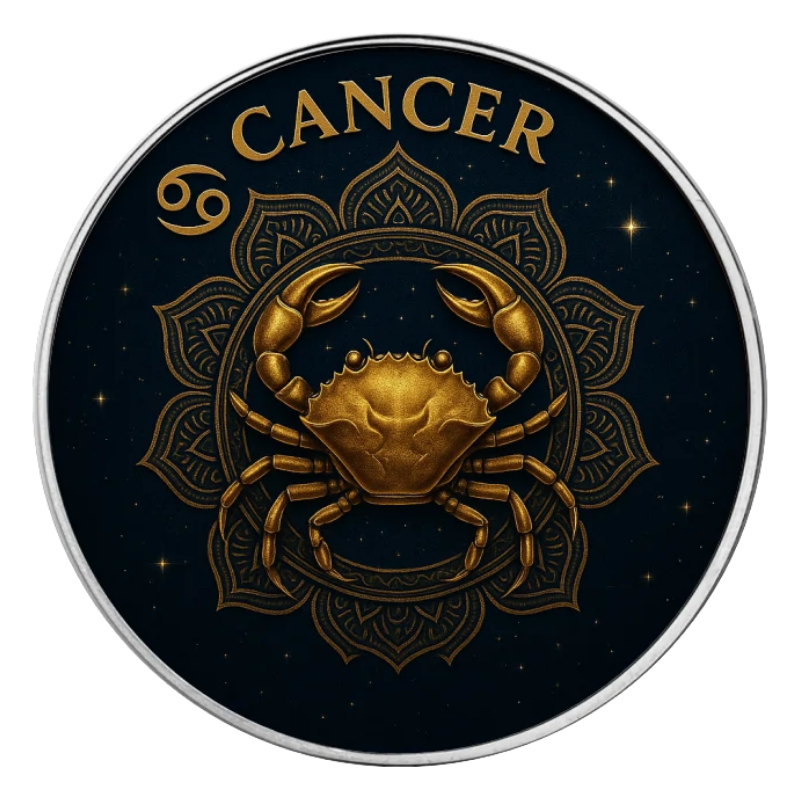 American Eagle Zodiac - Cancer Silver Color Coin 1 Oz 2025