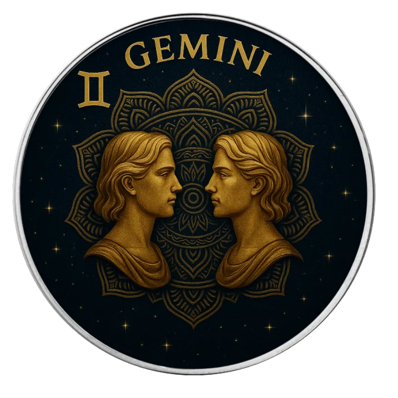 American Eagle Zodiac - Gemini Silver Color Coin 1 Oz 2025