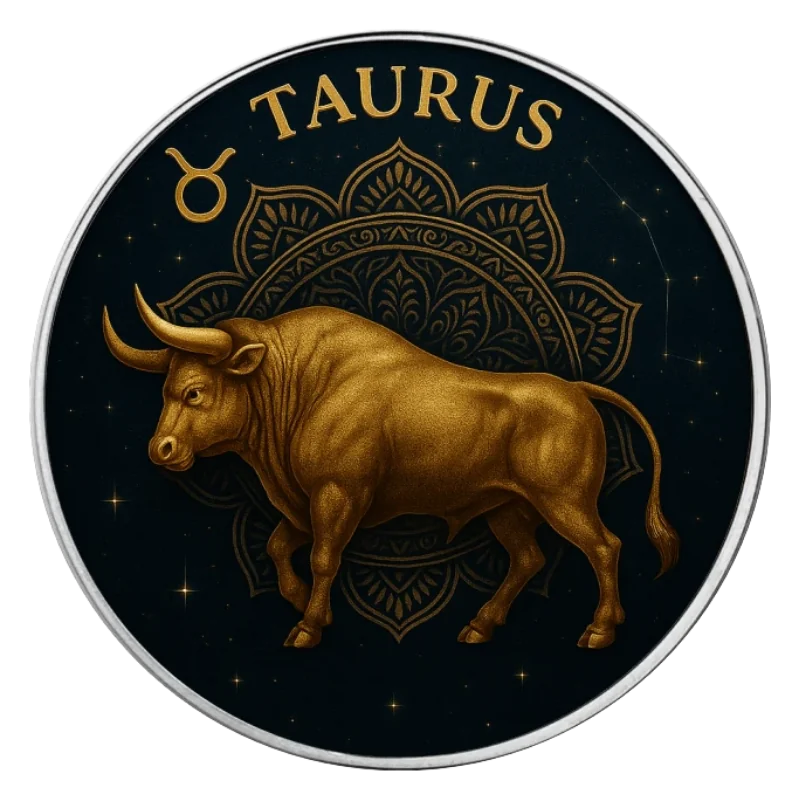 American Eagle Zodiac - Taurus Silver Color Coin 1 Oz 2025