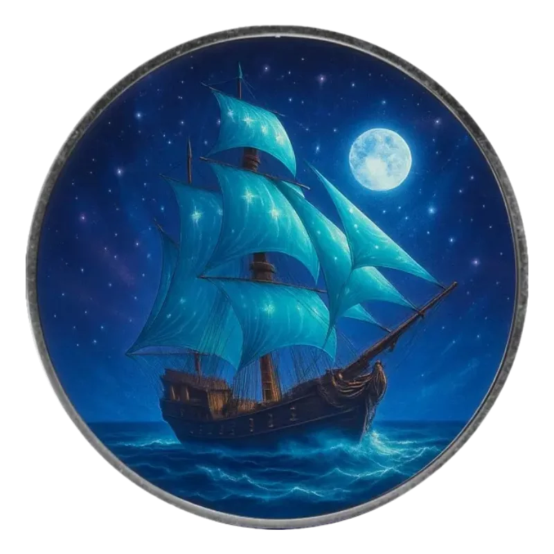 American Eagle – Masters of the Seas – Starlight Nomad Silver Color Coin 1 Oz 2025