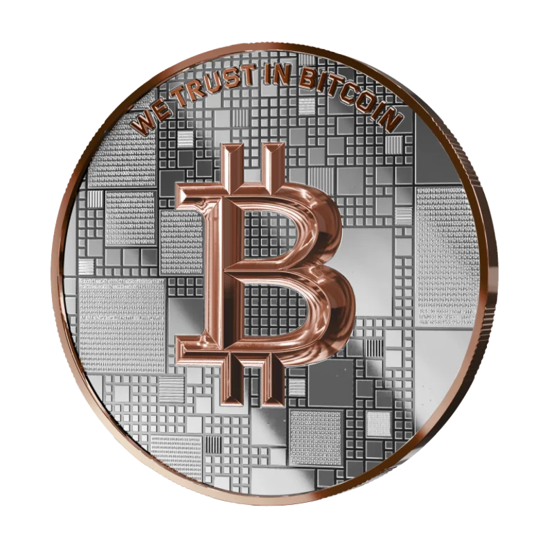 Bitcoin Satoshi Silver Crab Silver Rose Gold Coin Proof-Like 21 Gram 2026