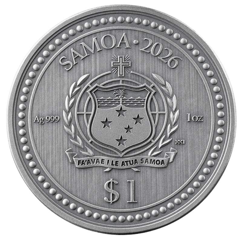 Born To Be Wild - Leopard Silver Color Coin Antiqued 1 Oz 2026