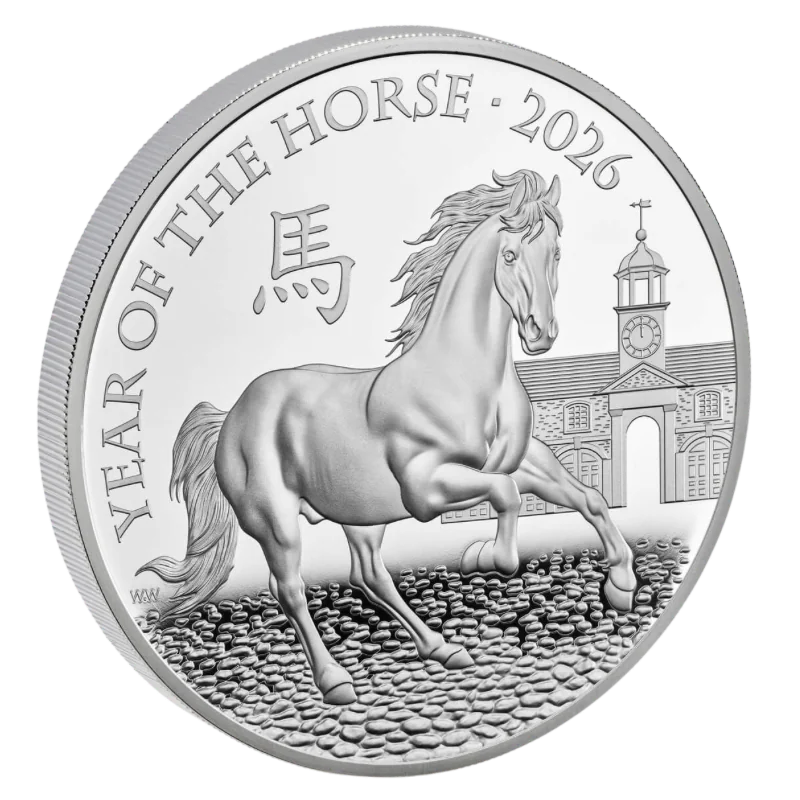 British Lunar – Year Of The Horse Silver Coin Proof 5 Oz 2026