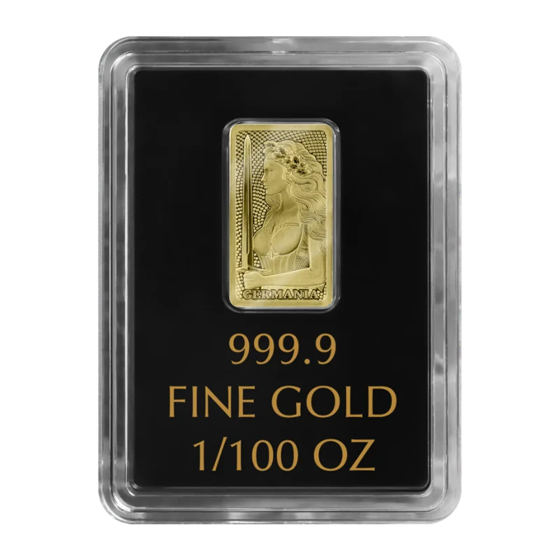 Germania Mint Gold Bar 1/100 Oz