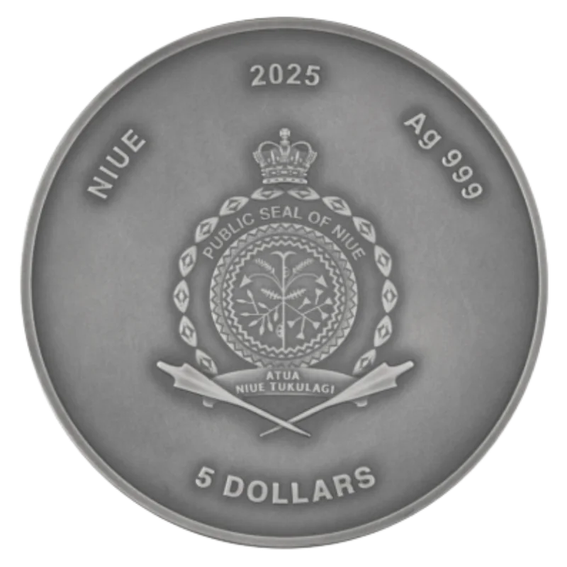 Harry Potter and the Goblet of Fire Silver Glided Coin Antiqued 2 Oz 2025