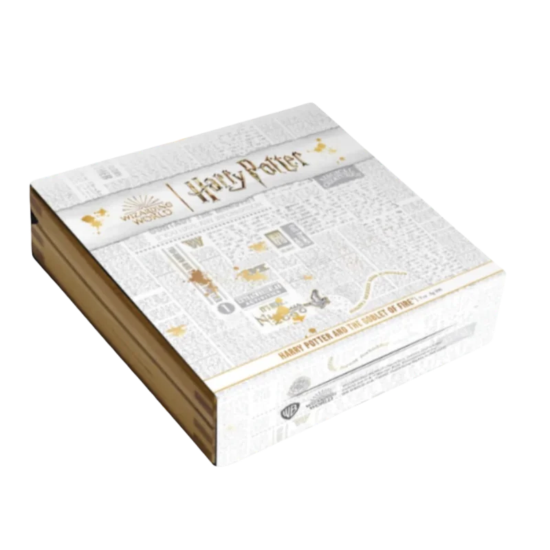 Harry Potter and the Goblet of Fire Silver Glided Coin Antiqued 2 Oz 2025