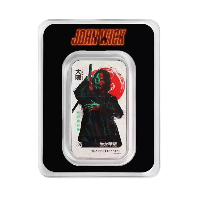 John Wick® Osaka Silver Bar 1 Oz (TEP packaging)