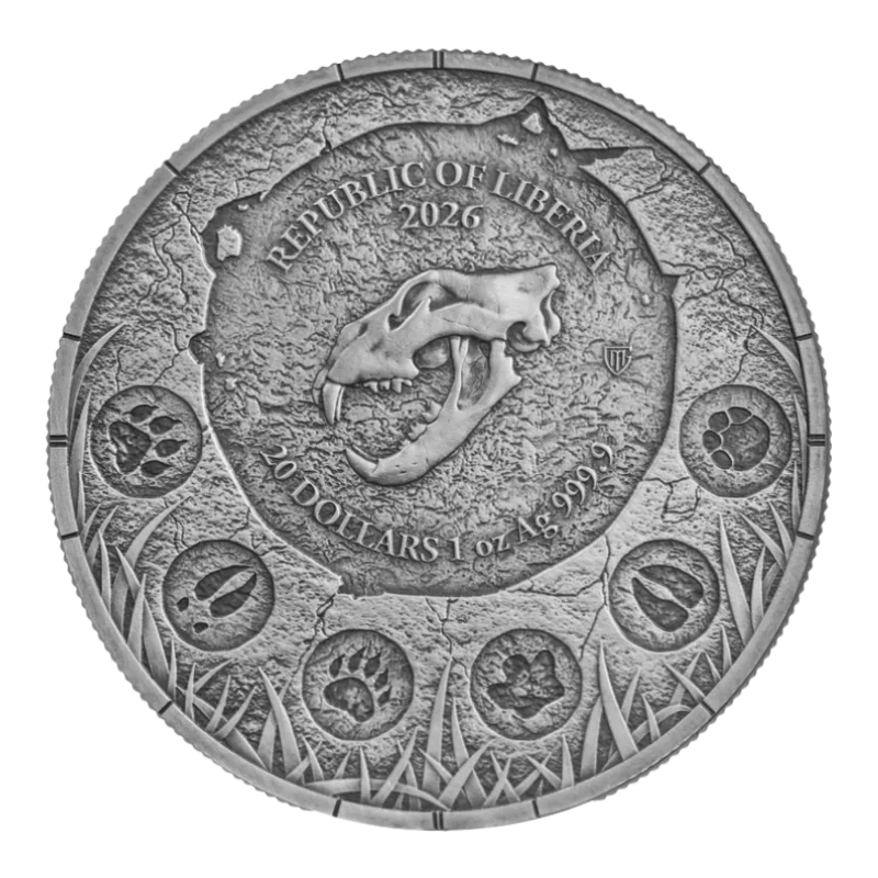 Megafauna - Cave Lion Oblivion Silver Coin 1 Oz 2026