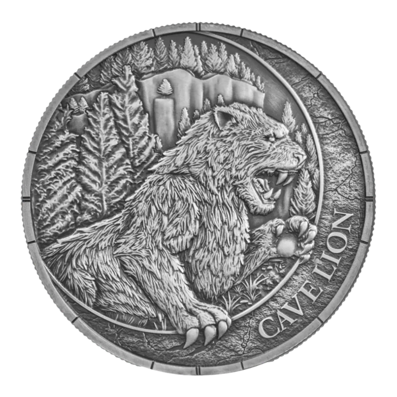 Megafauna - Cave Lion Oblivion Silver Coin 1 Oz 2026