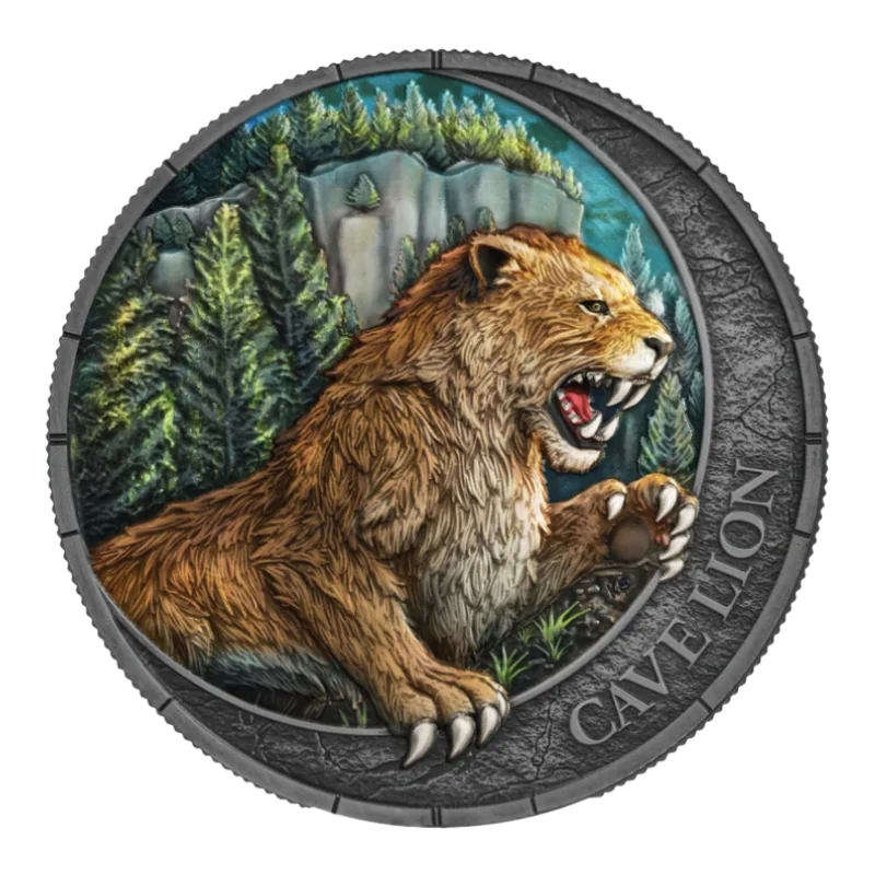Megafauna - Cave Lion Oblivion Silver Coin 1 Oz 2026