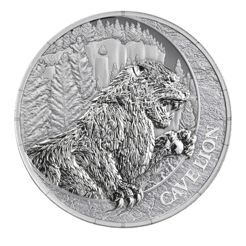 Megafauna - Cave Lion Silver Coin 1 Oz 2026