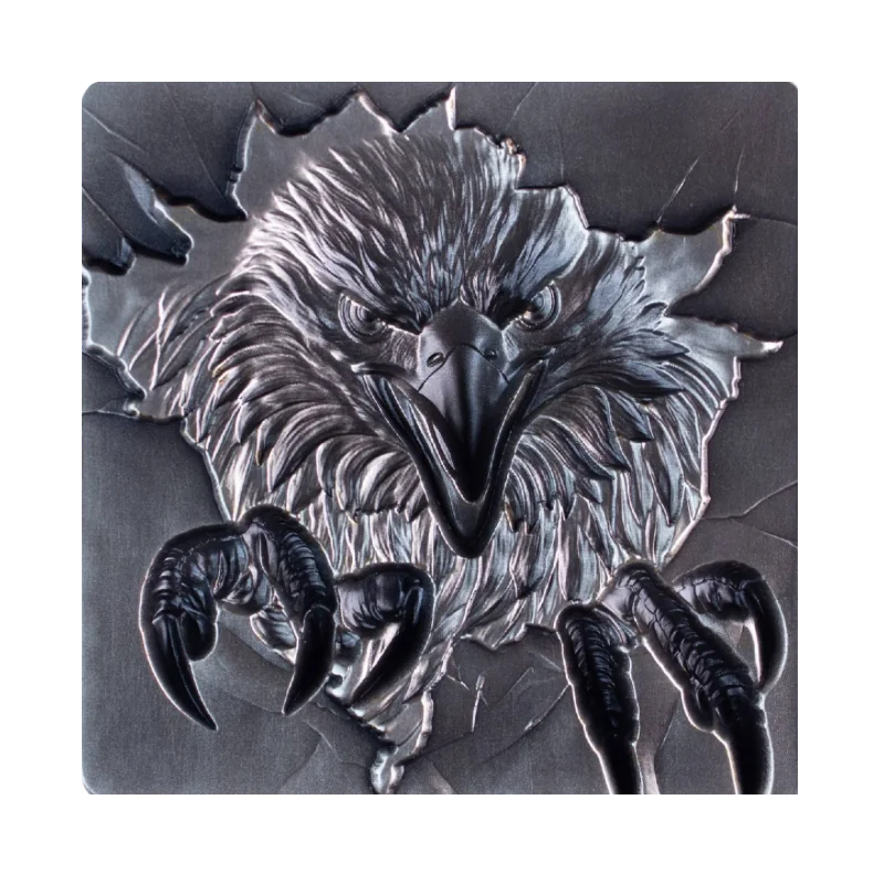 Shield Stacker - Furious Beasts Eagle Silver Stackable Bar 2 Oz 2025