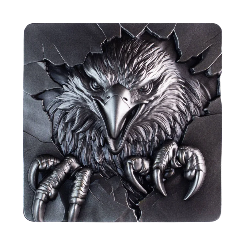 Shield Stacker - Furious Beasts Eagle Silver Stackable Bar 2 Oz 2025