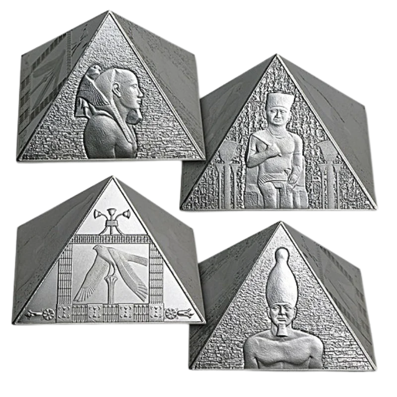 The Great Pyramids Silver Shaped 3 Oz 2014