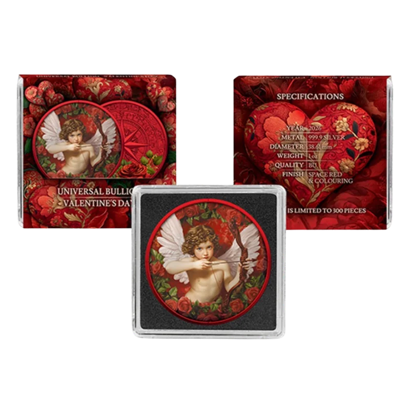 Valentine’s Day Silver Color Coin 1 Oz 2026