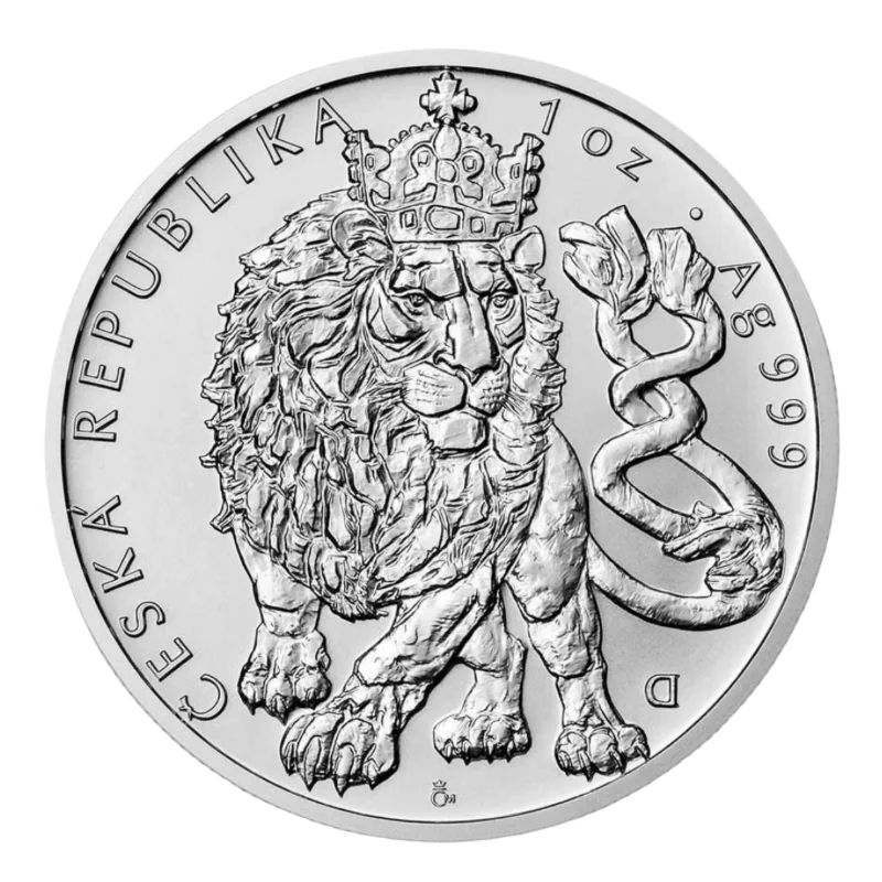 Czech Lion Silver Coin BU 1 Oz 2026