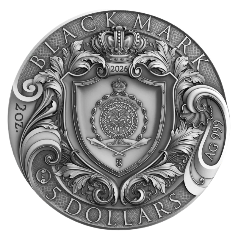 The Pirates – Black Mark Silver Color Coin Antiqued 2 Oz 2026