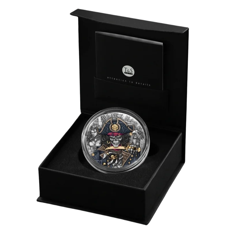 The Pirates – Black Mark Silver Color Coin Antiqued 2 Oz 2026