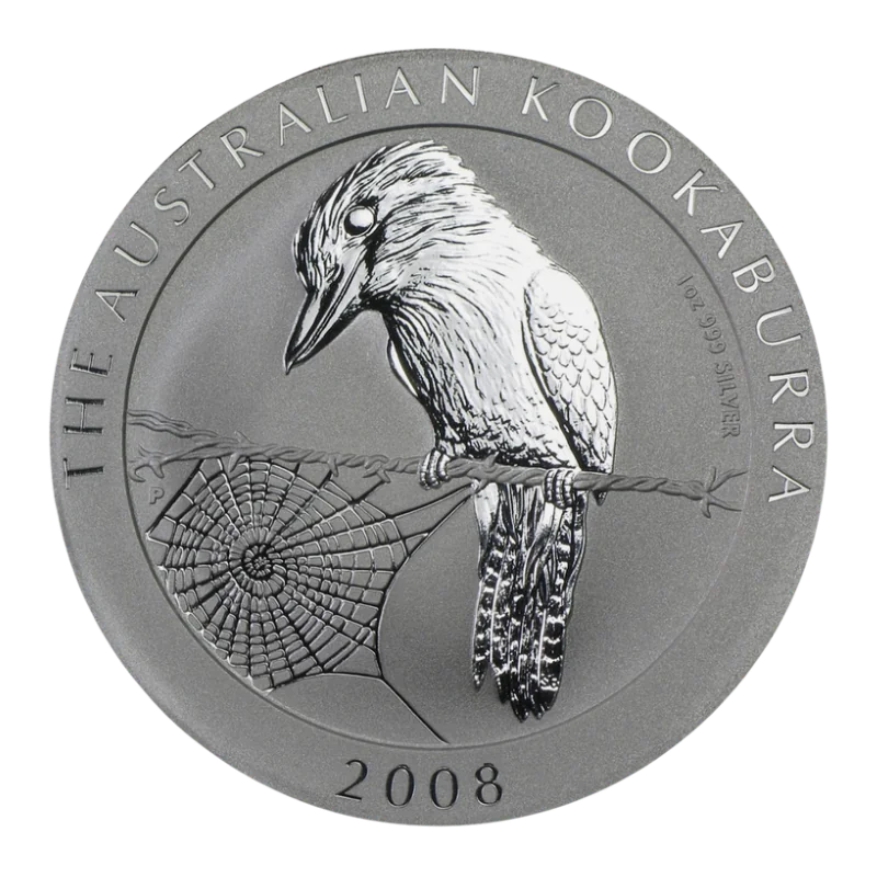 Australian Kookaburra Silver Coin 1 Oz 2008