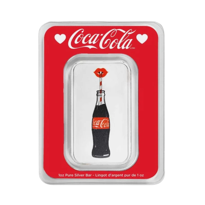 Coca Cola Enjoy Coke® Silver Color Bar 1 Oz (TEP packaging)