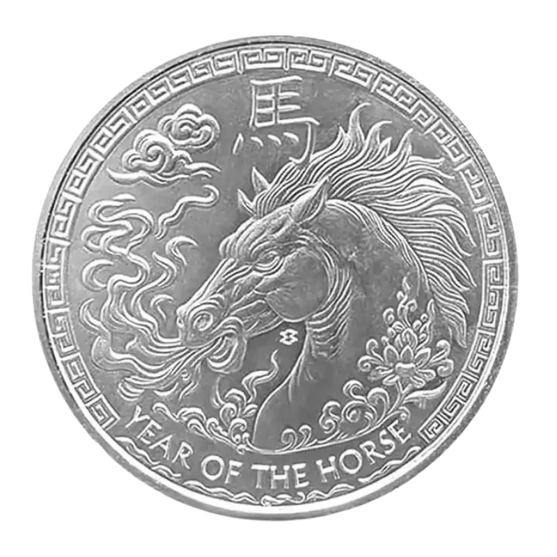 Elementals Lunar - Year of The Horse Silver Coin BU 1 Oz 2026