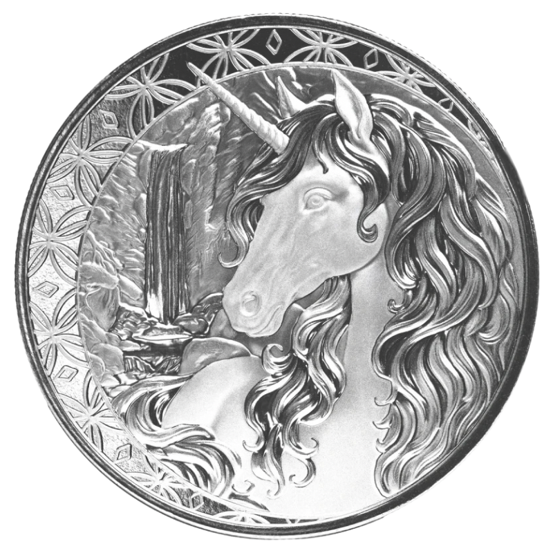 Fiji Unicorn Silver Coin BU 1 Oz 2025