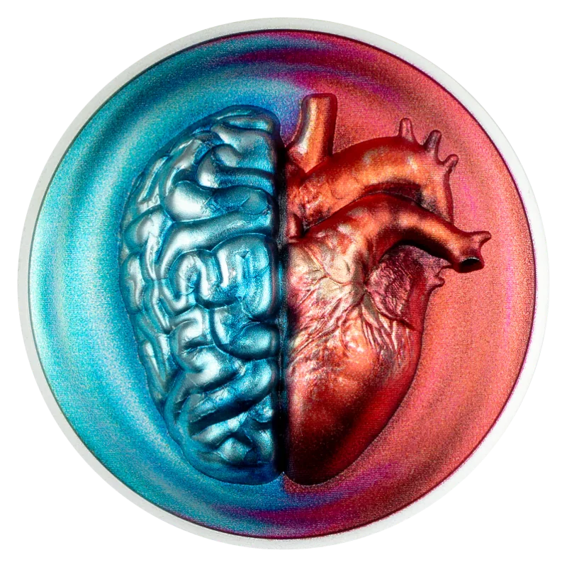 Head vs. Heart Silver Color Coin Proof 2 Oz 2026